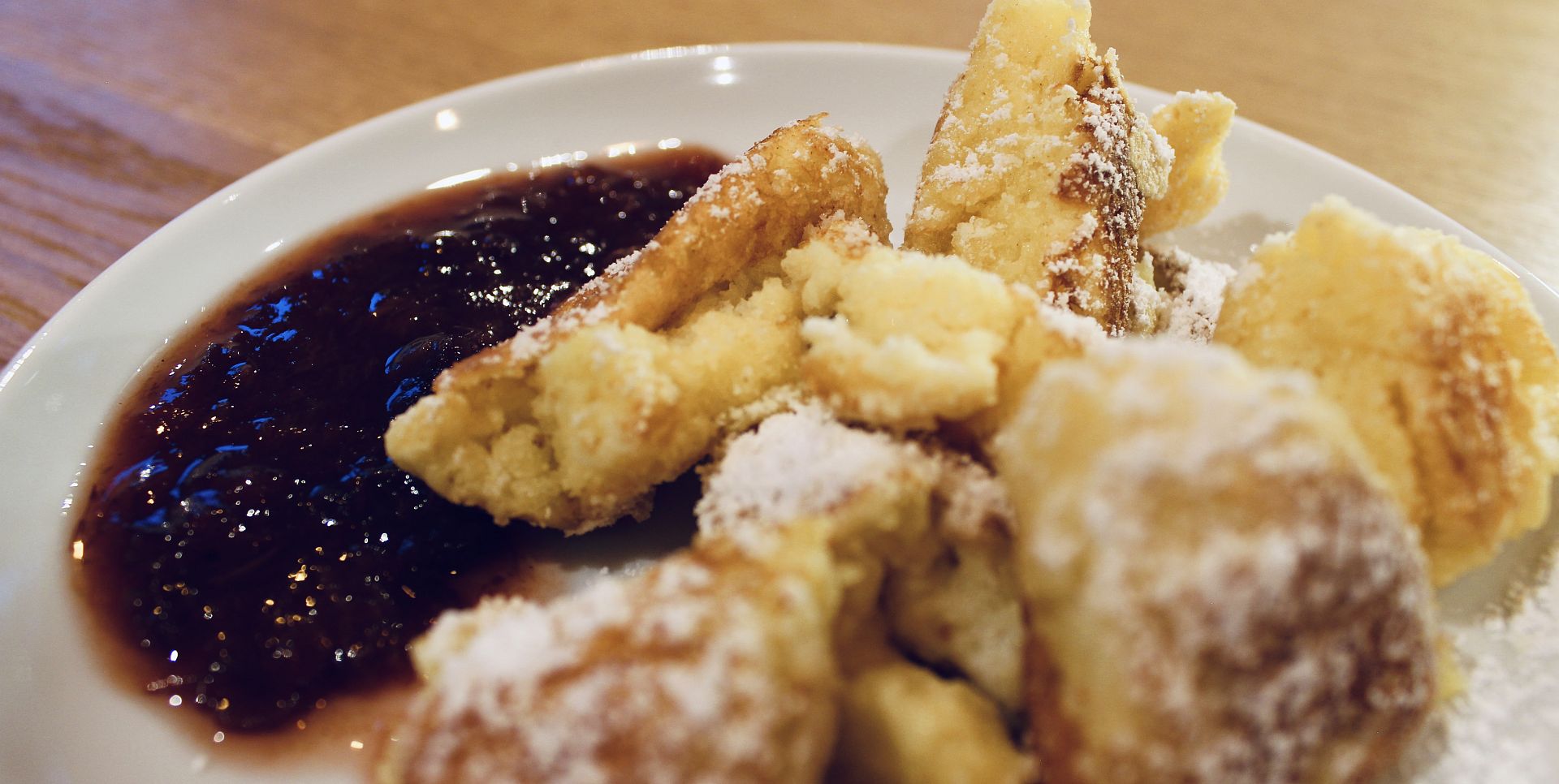 A beautifully presented Kaiserschmarrn.