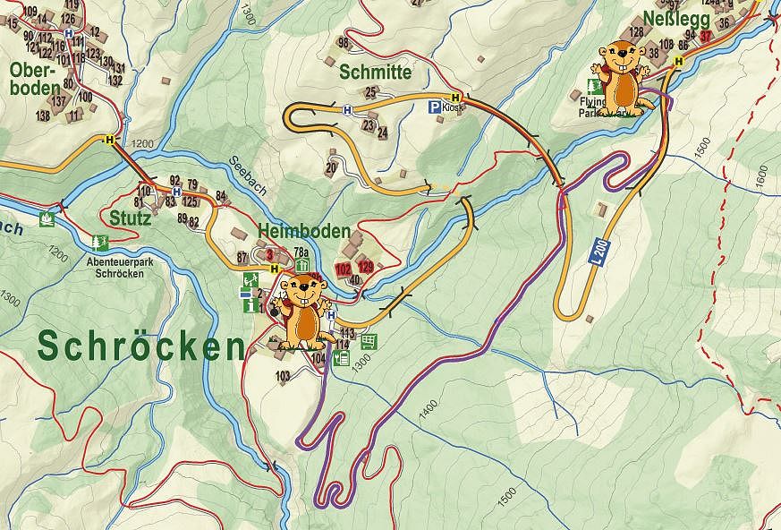 Karte Murmele Abenteuerweg