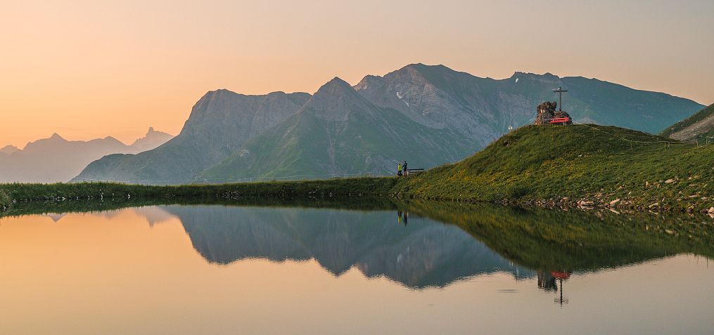 Spitziger Stein Stausee in Warth-Schröcken