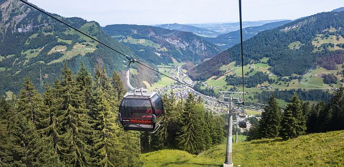 Mellau cable cars.