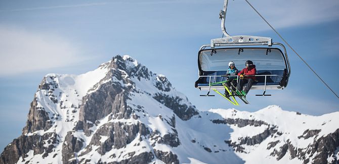 Skifahren in Warth-Schröcken