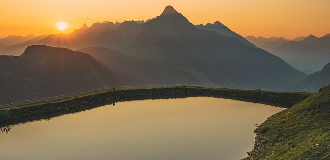 Spitziger Stein Stausee in Warth-Schröcken