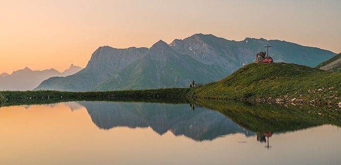 Spitziger Stein Stausee in Warth-Schröcken