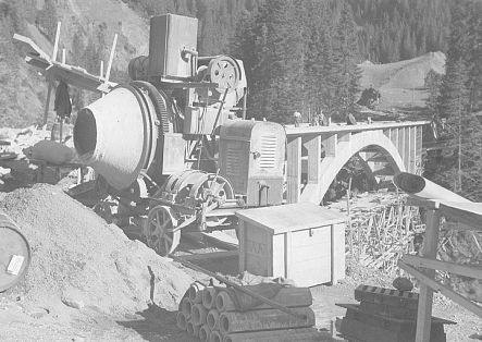 Historic image of the Tannberg Bridge in Schröcken.