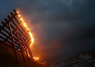 Sonnwendfeuer in Schröcken
