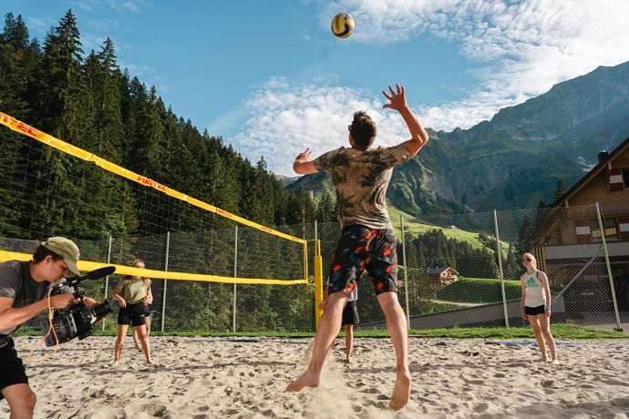 Volleyballfeld am Berghaus Schröcken