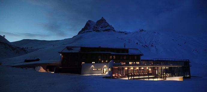 Abendstimmung Hotel Adler Warth