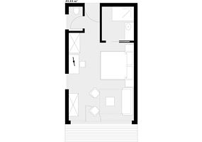 403, Doppelzimmer, Dusche, WC, Balkon