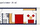 4=3, Doppelzimmer Alpenrose I