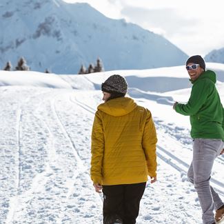 Winter hike around the Simmel.